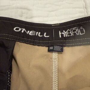 O'Neill Black and Tan Hybrid Shorts